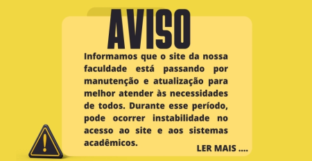 AVISO DE MANUTENÇÃO                                AVISO DE MANUTENÇÃO